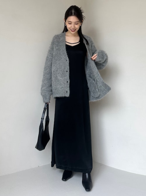アニュアンス　カーディガン アニュアンス anuans 2wayシアーモヘアニットカーディガン