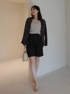 「anuans（アニュアンス）のアイテム」を使った、ánuansさん（レディース・162cm）の夏コーディネート