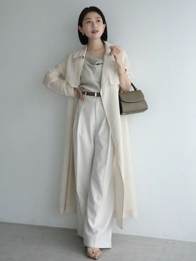 「anuans（アニュアンス）のアイテム（トップス）」を使った、ánuansさん（レディース・157cm）の春コーディネート