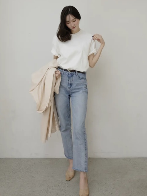 Boys fit denim/ボーイズフィットデニム（デニムパンツ）｜anuans（ア