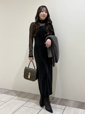 「anuans（アニュアンス）のアイテム」を使った、anuansさん（レディース・154cm）の冬コーディネート