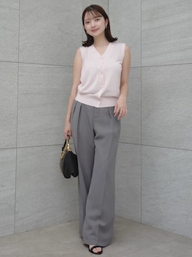 「anuans（アニュアンス）のアイテム（トップス）」を使った、ánuansさん（レディース・156cm）の春コーディネート