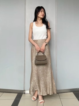 「anuans（アニュアンス）のアイテム」を使った、ánuansさん（レディース・156cm）の夏コーディネート