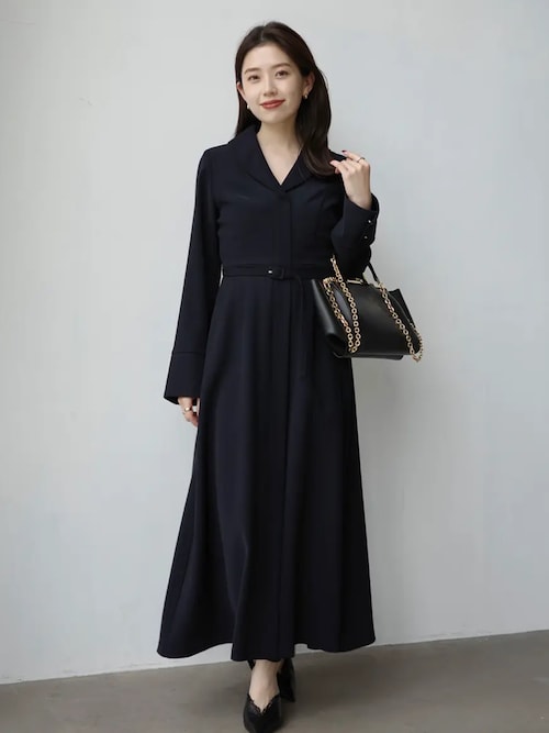 ダブルサテングレースワンピース（ワンピース）｜anuans（アニュアンス