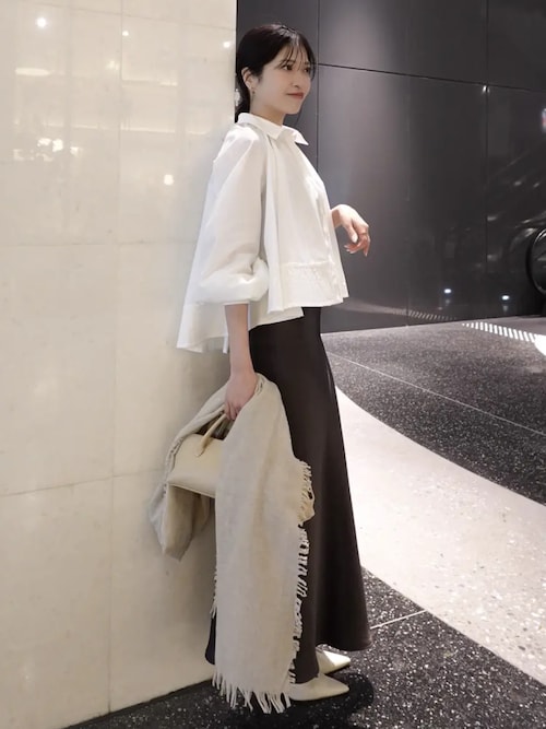 サテンナロースカート（スカート）｜anuans（アニュアンス）の