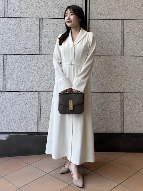 ダブルサテングレースワンピース（ワンピース）｜anuans（アニュアンス