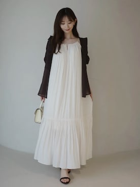 「anuans（アニュアンス）のアイテム」を使った、ánuansさん（レディース・158cm）の夏コーディネート