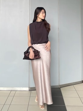 「anuans（アニュアンス）のアイテム（トップス）」を使った、ánuansさん（レディース・156cm）の春コーディネート