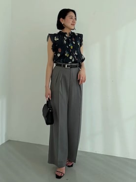 「anuans（アニュアンス）のアイテム（トップス）」を使った、ánuansさん（レディース・165cm）の春コーディネート