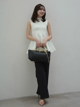 「anuans（アニュアンス）のアイテム（トップス）」を使った、ánuansさん（レディース・162cm）の春コーディネート