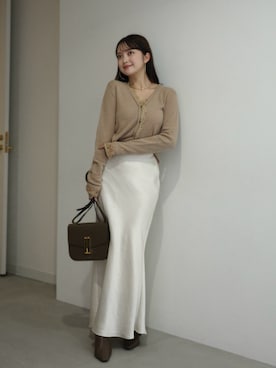 「anuans（アニュアンス）のアイテム」を使った、anuansさん（レディース・156cm）の冬コーディネート