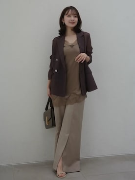 「anuans（アニュアンス）のアイテム（トップス）」を使った、ánuansさん（レディース・156cm）の春コーディネート