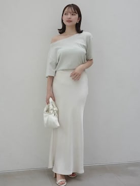 「anuans（アニュアンス）のアイテム（トップス）」を使った、ánuansさん（レディース・156cm）の春コーディネート