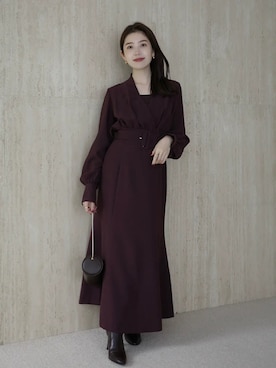 「anuans（アニュアンス）のアイテム」を使った、ánuansさん（レディース・157cm）の冬コーディネート