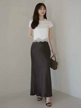 「anuans（アニュアンス）のアイテム」を使った、ánuansさん（レディース・158cm）の夏コーディネート