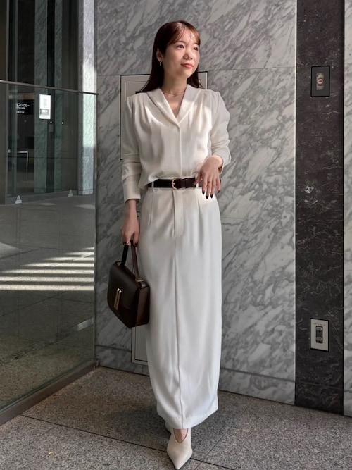 ダブルサテンナロースカート（スカート）｜anuans（アニュアンス）の