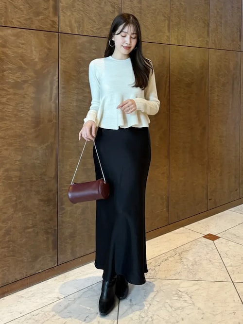 サテンナロースカート（スカート）｜anuans（アニュアンス）の