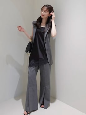 「anuans（アニュアンス）のアイテム（トップス）」を使った、ánuansさん（レディース・158cm）の春コーディネート