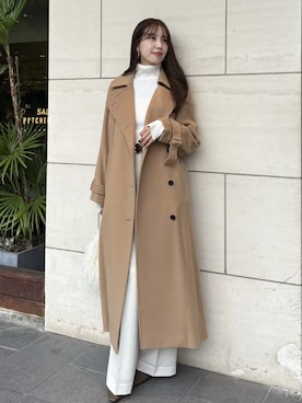 「anuans（アニュアンス）のアイテム（ジャケット/アウター）」を使った、ánuansさん（レディース・161cm）の冬コーディネート