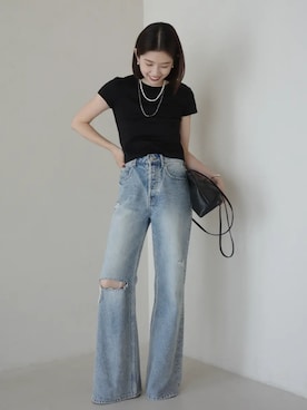 「anuans（アニュアンス）のアイテム」を使った、ánuansさん（レディース・157cm）の夏コーディネート