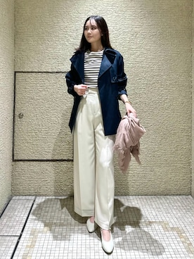 「anuans（アニュアンス）のアイテム（トップス）」を使った、ánuansさん（レディース・168cm）の春コーディネート