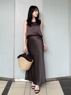 「anuans（アニュアンス）のアイテム」を使った、ánuansさん（レディース・155cm）の夏コーディネート