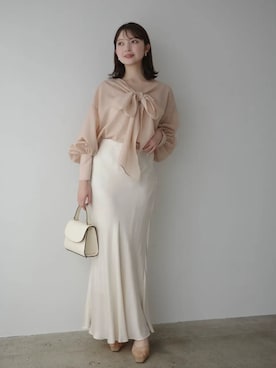 「anuans（アニュアンス）のアイテム」を使った、ánuansさん（レディース・156cm）の春コーディネート