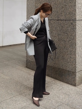 「anuans（アニュアンス）のアイテム（ジャケット/アウター）」を使った、ánuansさん（レディース・153cm）の冬コーディネート