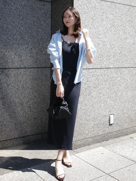 「anuans（アニュアンス）のアイテム（トップス）」を使った、ánuansさん（レディース・175cm）の春コーディネート