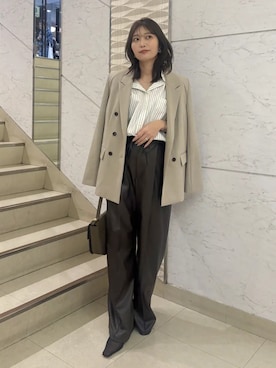 「anuans（アニュアンス）のアイテム」を使った、ánuansさん（レディース・154cm）の冬コーディネート