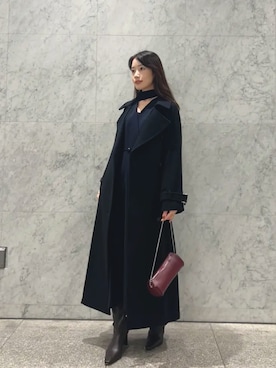 「アイテム（トレンチコート）」を使った、anuansさん（レディース・164cm）の秋コーディネート