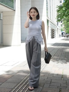 「anuans（アニュアンス）のアイテム」を使った、ánuansさん（レディース・157cm）の夏コーディネート