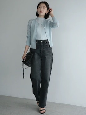 「anuans（アニュアンス）のアイテム（トップス）」を使った、ánuansさん（レディース・157cm）の春コーディネート