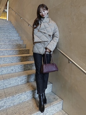 「anuans（アニュアンス）のアイテム」を使った、ánuansさん（レディース・158cm）の冬コーディネート