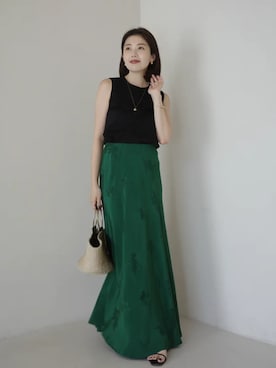 「anuans（アニュアンス）のアイテム」を使った、ánuansさん（レディース・157cm）の夏コーディネート