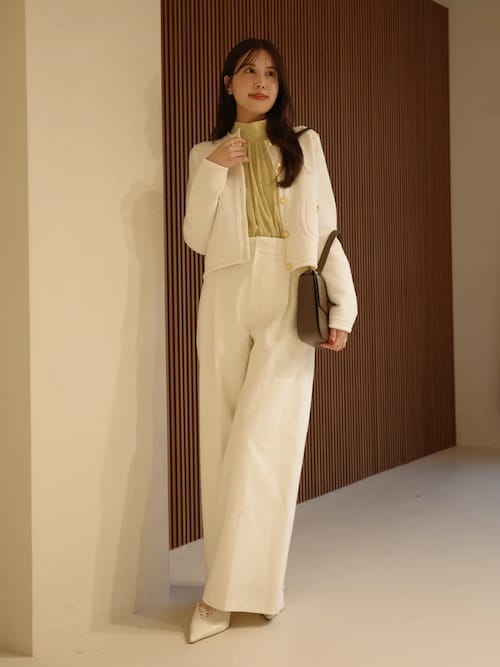 コットンクロスワイドパンツ（その他パンツ）｜anuans（アニュアンス