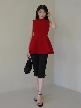 「anuans（アニュアンス）のアイテム（トップス）」を使った、ánuansさん（レディース・160cm）の春コーディネート