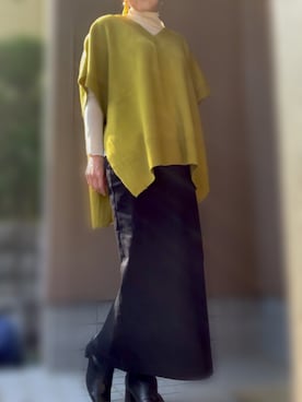 「frames RAY CASSIN（フレームスレイカズン）のアイテム（ベスト）」を使った、みーさん（レディース・153cm）の秋コーディネート