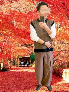 「Daniel Wellington（ダニエルウェリントン）のアイテム」を使った、けんけんぱさん（メンズ・171cm）の秋コーディネート