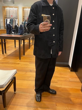 「THEE（シー）のアイテム」を使った、内田貴行さん（メンズ・174cm）の夏コーディネート