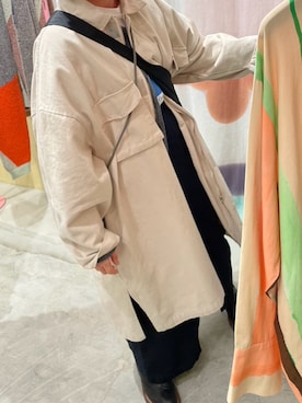 「CANAL JEAN（キャナルジーン）のアイテム（その他アウター）」を使った、おおめさん（レディース・158cm）の冬コーディネート