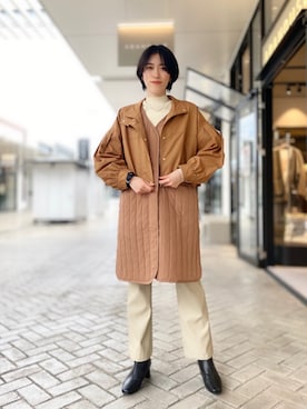 「NOMINE（ノミネ）のアイテム」を使った、✌︎さん（レディース・163cm）の秋コーディネート