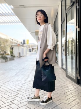 「NOMINE（ノミネ）のアイテム」を使った、✌︎さん（レディース・163cm）の冬コーディネート