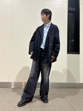 「ADRER（アドラー）のアイテム（テーラードジャケット）」を使った、ゆーまさん（メンズ・177cm）の春コーディネート