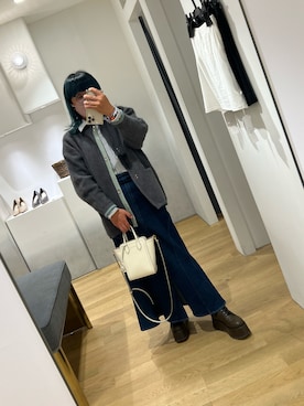 「アイテム（トートバッグ）」を使った、おにい / LAGUNAMOON好きさん（メンズ・158cm・40代）の冬コーディネート