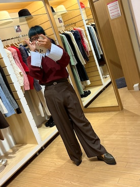 「アイテム（パンツ）」を使った、おにいさん（メンズ・158cm・40代）の秋コーディネート