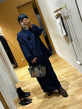 「アイテム（スカート）」を使った、おにいさん（メンズ・158cm）の秋コーディネート