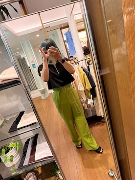 「アイテム（ニット/セーター）」を使った、mobさん（メンズ・158cm・40代）の夏コーディネート