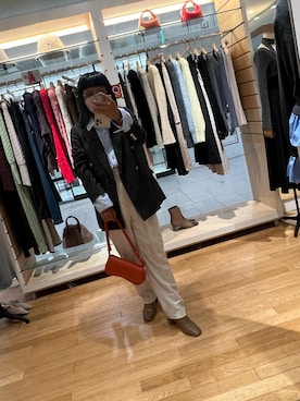 「アイテム（テーラードジャケット）」を使った、おにいさん（メンズ・158cm・40代）の秋コーディネート