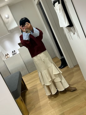 「アイテム（スカート）」を使った、おにい / LAGUNAMOON好きさん（メンズ・158cm）の冬コーディネート